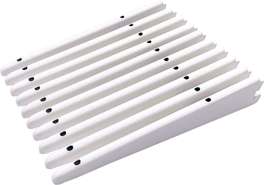 Super Heavy Duty 17cm OR 170mm White Twin Slot Shelving Bracket PACK OF (1 TO10)