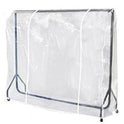 Clear Clothes Rail Cover Strong Garment Coat Hanger Protector Zipped in 7 Sizes.