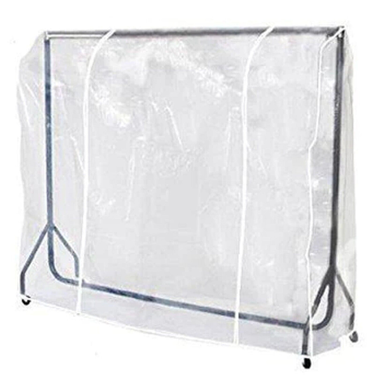 Clear Clothes Rail Cover Strong Garment Coat Hanger Protector Zipped in 7 Sizes.