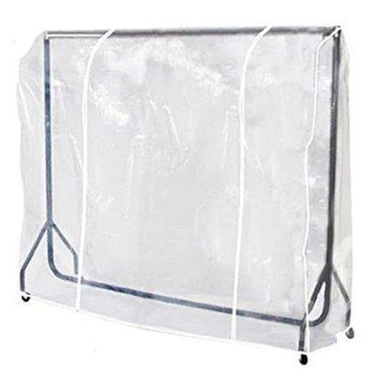 Clear Clothes Rail Cover Strong Garment Coat Hanger Protector Zipped in 7 Sizes.