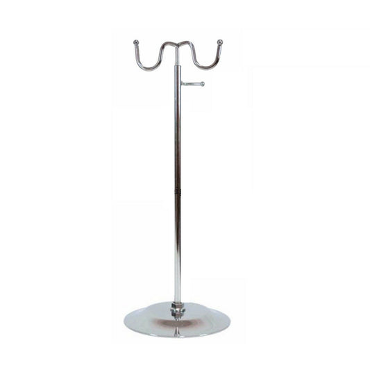 2 Hooks adjustable Handbag Bag Display Stand Scarf Hat Chrome Retail Shop