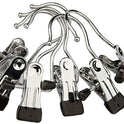 SINGLE CLIP 12CM 30CM 40CM CHROME METAL DOUBLE CLIP HANGERS FOR JEANS SKIRT SHOP