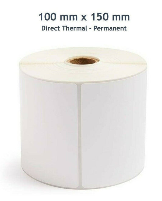 ROYAL MAIL COMPATIBLE 4X6" 100x150MM DIRECT THERMAL LABELS ZEBRA PRINTERS 500/R