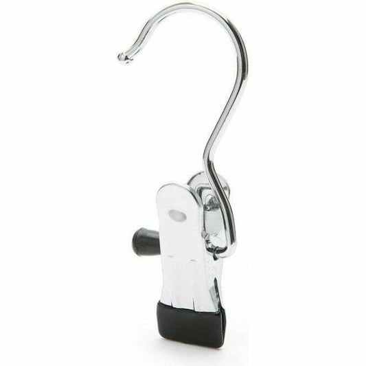 SINGLE CLIP 12CM 30CM 40CM CHROME METAL DOUBLE CLIP HANGERS FOR JEANS SKIRT SHOP