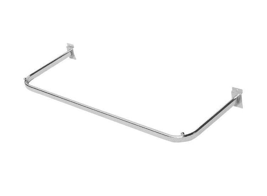 HD Slatwall D-Rail 1000mm Chrome, Slatwall Drail 100cm, 1000mm Slatwall DRail