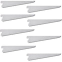 Super Heavy Duty 17cm OR 170mm White Twin Slot Shelving Bracket PACK OF (1 TO10)
