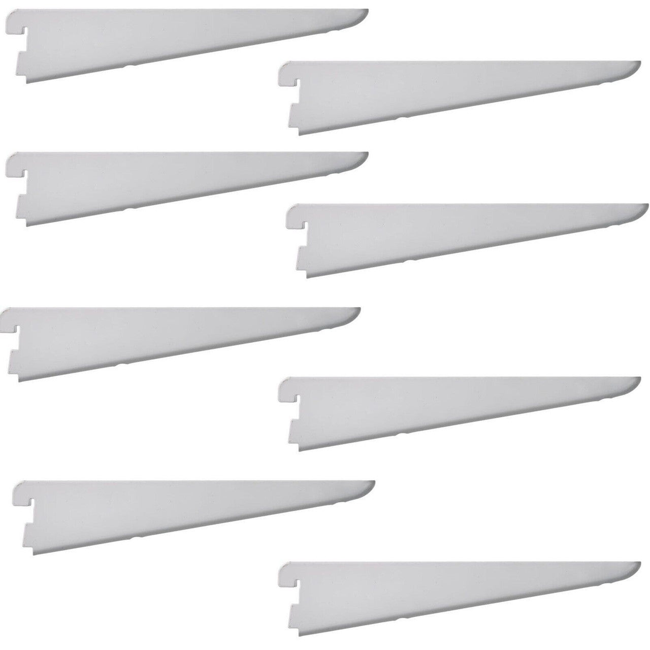 Super Heavy Duty 17cm OR 170mm White Twin Slot Shelving Bracket PACK OF (1 TO10)