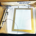 New Magnetic 2xA3 LED Double Side Window Light Pocket Panel Estate Agent Display