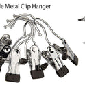SINGLE CLIP 12CM 30CM 40CM CHROME METAL DOUBLE CLIP HANGERS FOR JEANS SKIRT SHOP