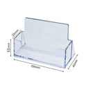 2 x New Acrylic Landscape Business Card Holders Desktop Dispensers Display Stand
