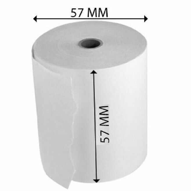 BPA FREE Till Rolls 57 x 57mm x12.7mm CASH MACHINE BOX OF 500 ROLLS
