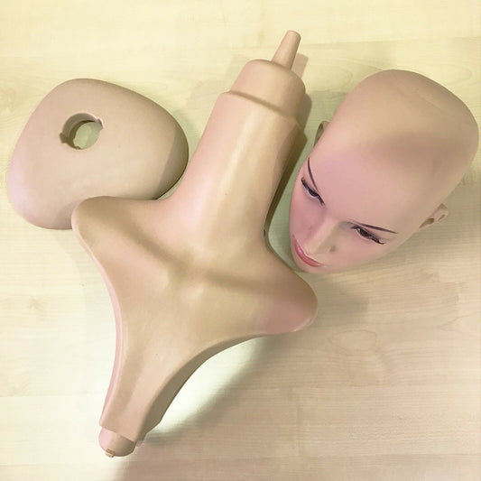 Top Quality Tall Female Mannequin/dummy Head For Hats, Wigs, Scarfs