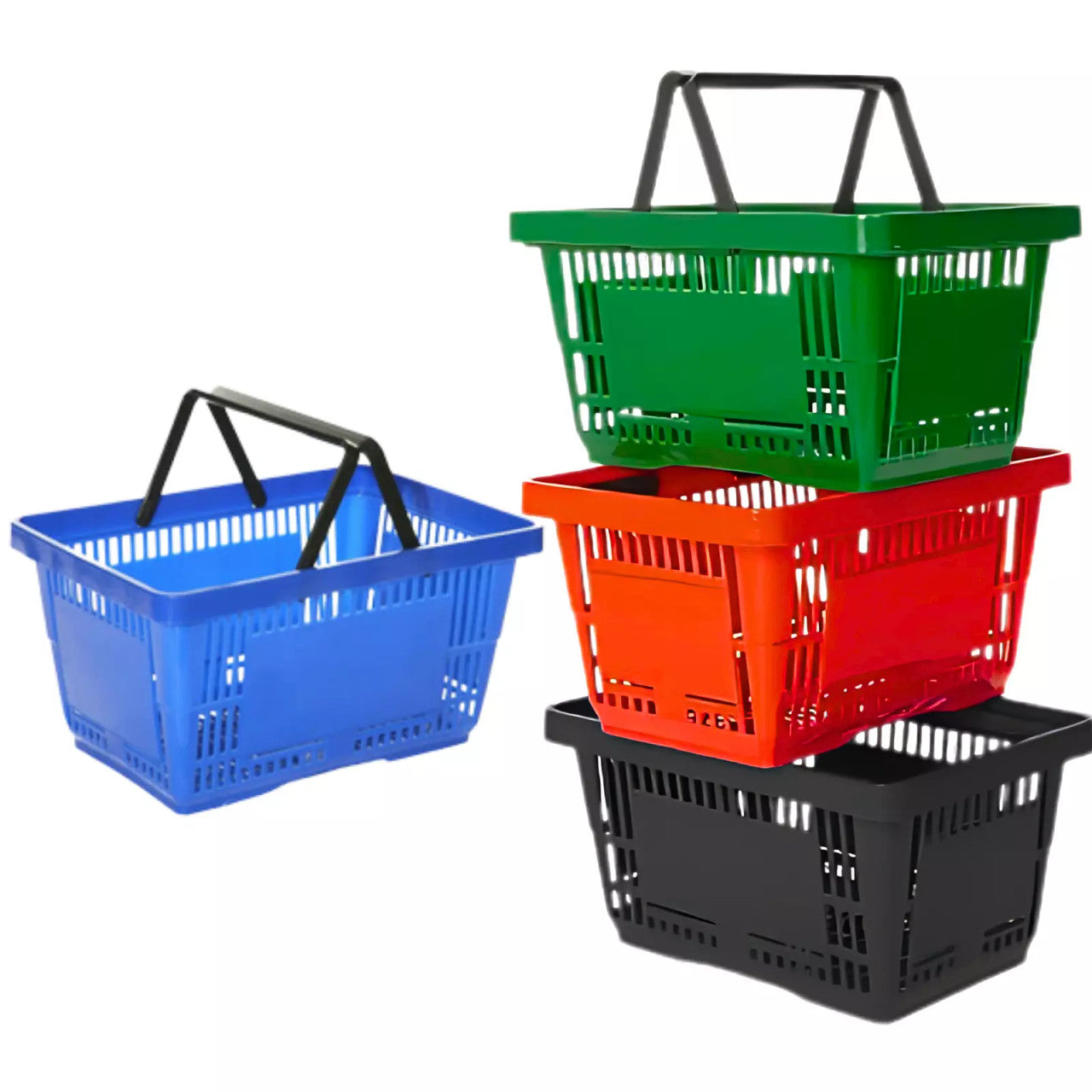 Plastic Shopping Basket with handles Plastic Shopping Basket - 22L,28L, 31L