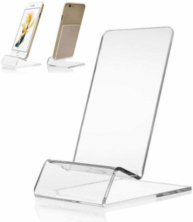Heavy Duty Acrylic Display Stand for Phone, Tablet, and Cookbook - Sturdy Perspex Retail Holder