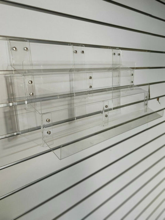 3-Tier Slatwall Mobile Accessories Holders with Leaflet Dispenser Displays