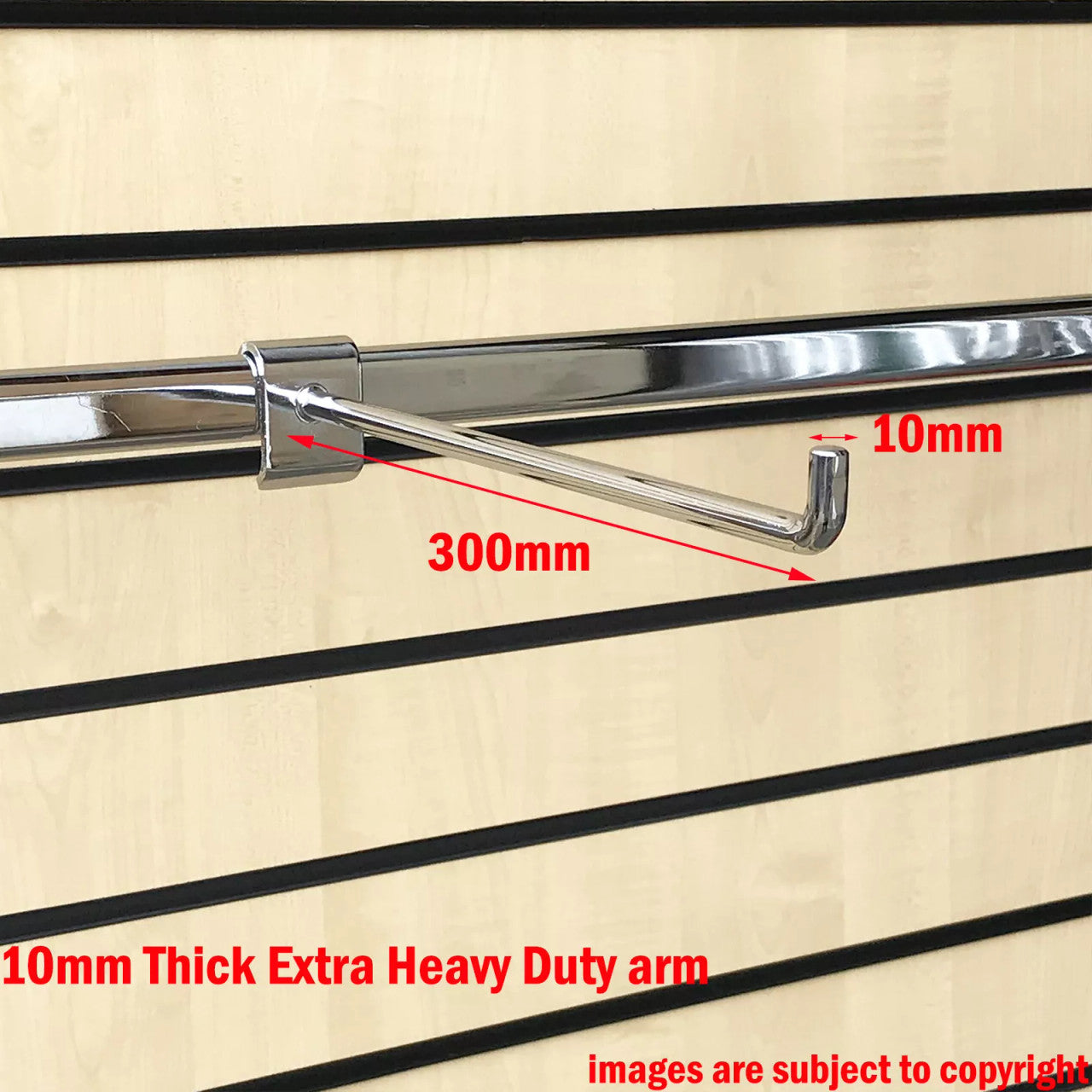 Heavy Duty Chrome Forward Display Arm for Back Bars