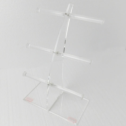 3 Tie Acrylic Bangle Display Stand for Retail Display & Jewelry Organizer