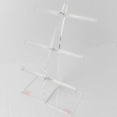 3-Tier Acrylic Bangle Display Stand Ideal for Retail Display and Jewellery Organization