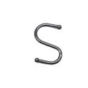 60mm  S Hooks For Kitchen Rack, Pan Hanger, Utensil Hanging Rail Chrome  Ball Ends