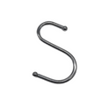 90mm S Hooks For Kitchen Rack, Pan Hanger, Utensil Hanging Rail Chrome Ball Ends