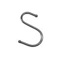 90mm S Hooks For Kitchen Rack, Pan Hanger, Utensil Hanging Rail Chrome Ball Ends