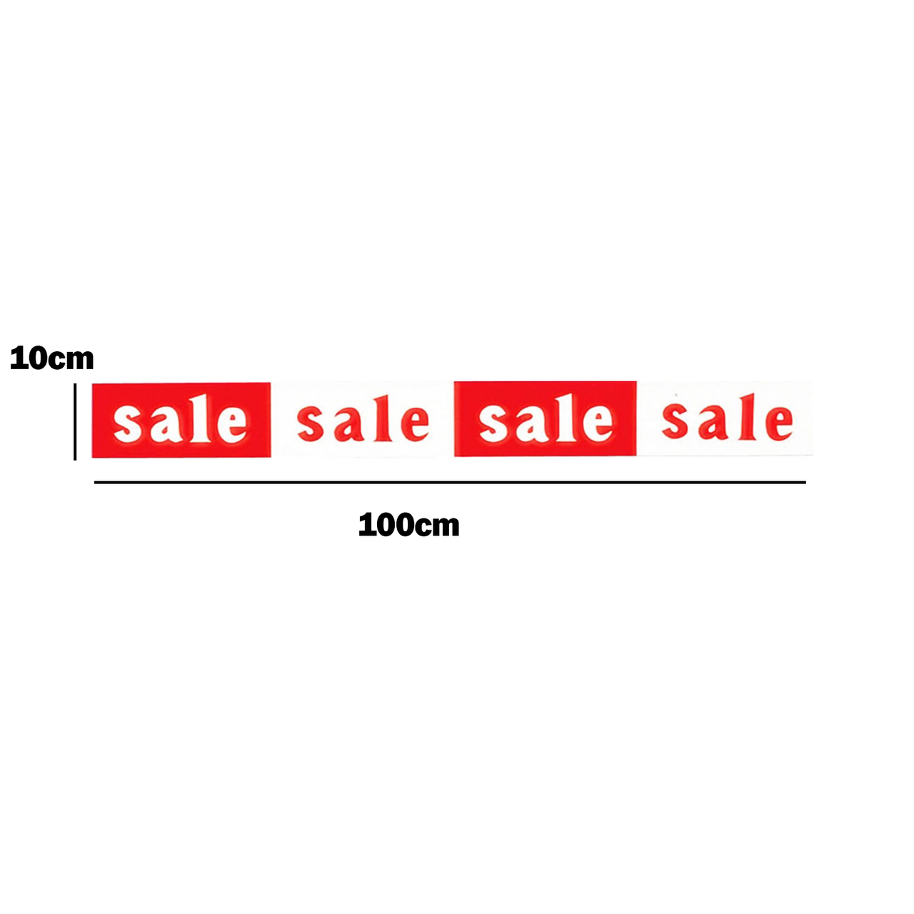 Horizontal SALE SALE SALE red and white Poster Window Display Sign-Pack of 3