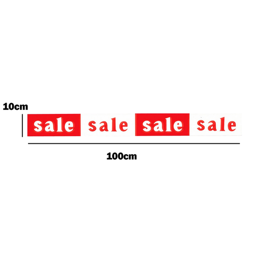 Horizontal SALE SALE SALE red and white Poster Window Display Sign-Pack of 3