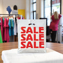Sale Sale Sale Printed Plastic Carrier Bags-100