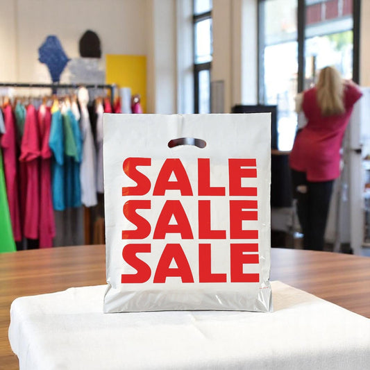 Sale Sale Sale Printed Plastic Carrier Bags-100