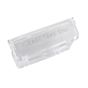 Outdoor weather-resistant DL leaflet holder for effective display in Slatwall systems, injection-molded for durability