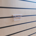 Wall-Mounted Slatwall Outdoor Business Card Holder for Effective Display