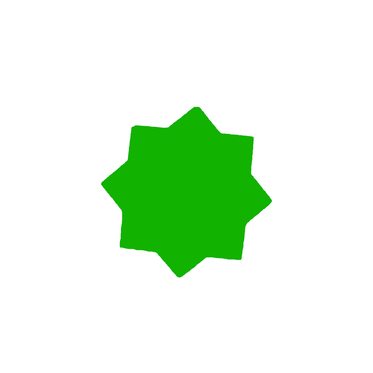 Star Shaped Fluorescent Green Multi Coloured Flash Sale Cards
