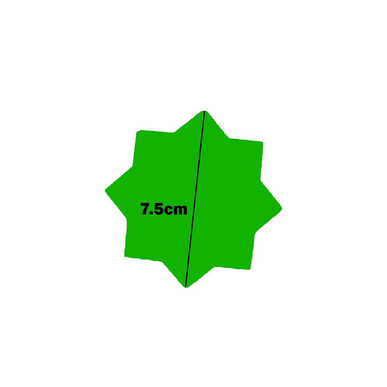 Star Shaped Fluorescent Green Multi Coloured Flash Sale Cards