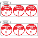 500x45mm Round Adhesive Special Offer & Clearance Stickers