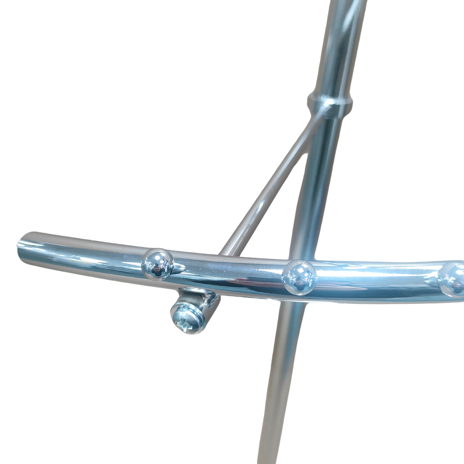 Chrome Spiral Clothes Rail Display Stand