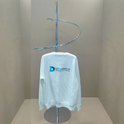 Chrome Spiral Clothes Rail Display Stand