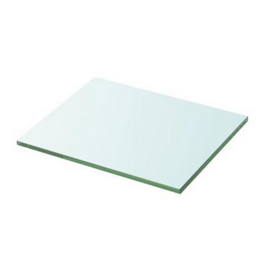 400mm x 300mm x 5mm-Clear Tempered Glass Shelf Panel Storage Sheet Shelving Display Bathroom Shelves