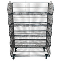 Pallet Of 100cm Stackable Baskets Black/White/Chrome Colour