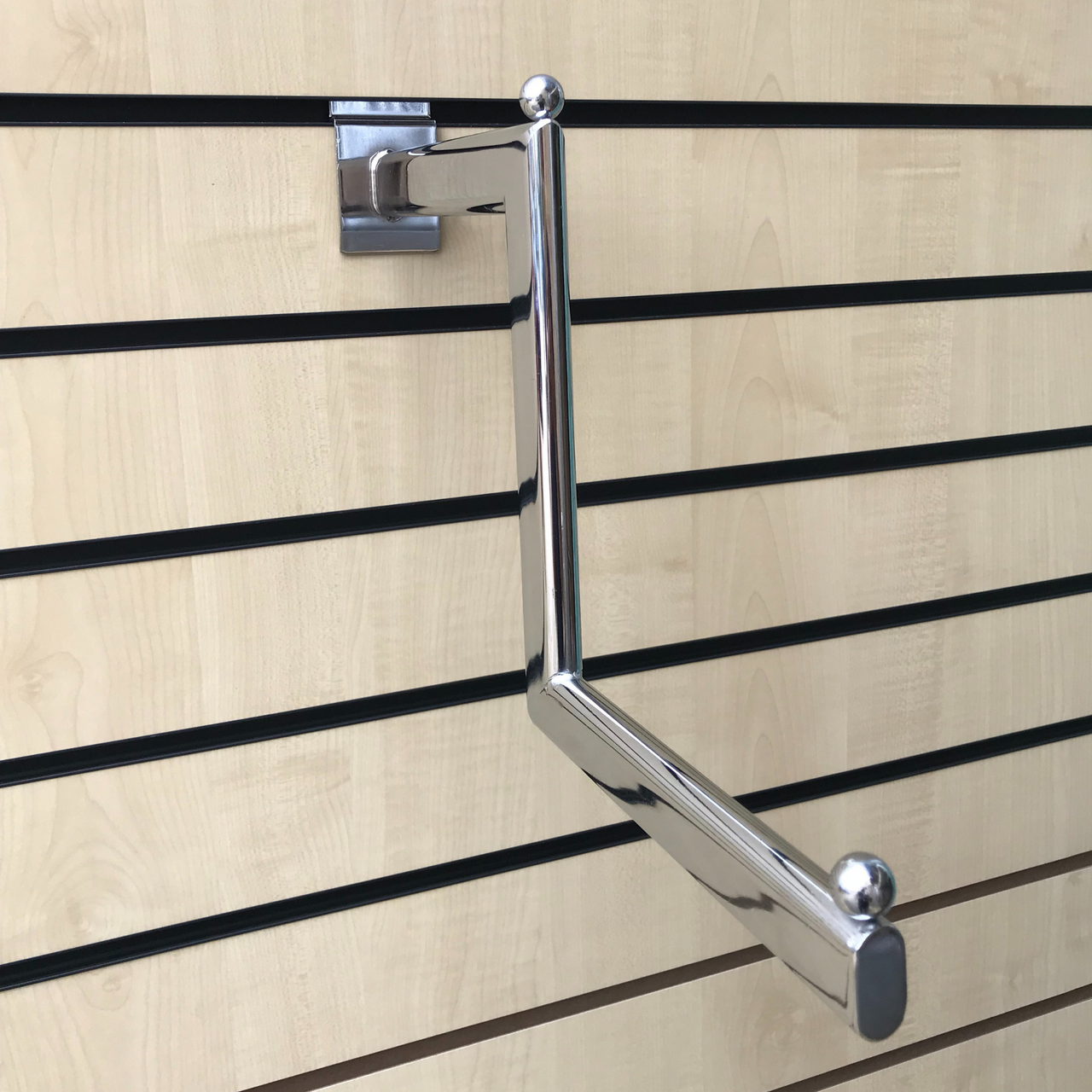 Stepped / Cranked Oval Display Arm For Slatwall