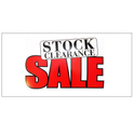 STOCK CLEARANCE SALE Poster Window Display Sign
