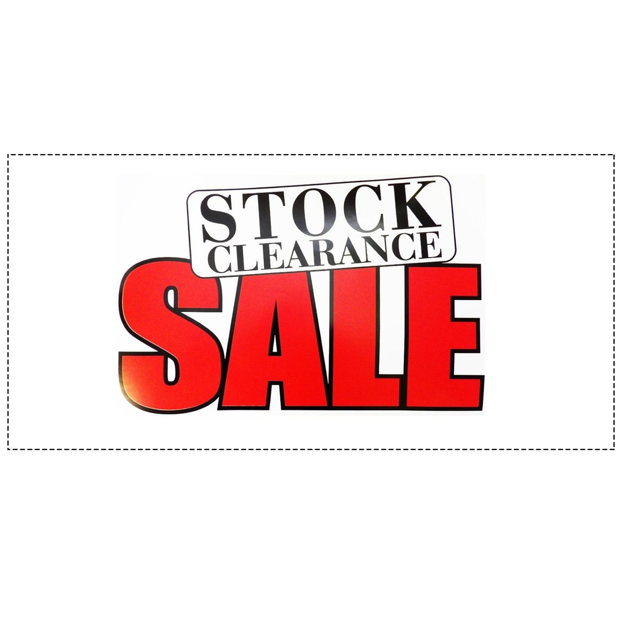 STOCK CLEARANCE SALE Poster Window Display Sign