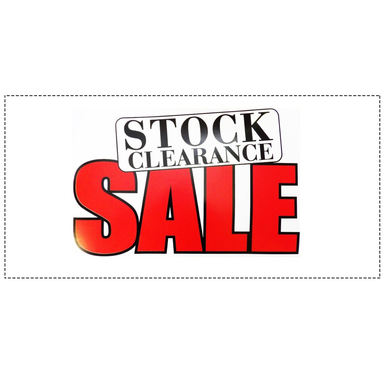 STOCK CLEARANCE SALE Poster Window Display Sign