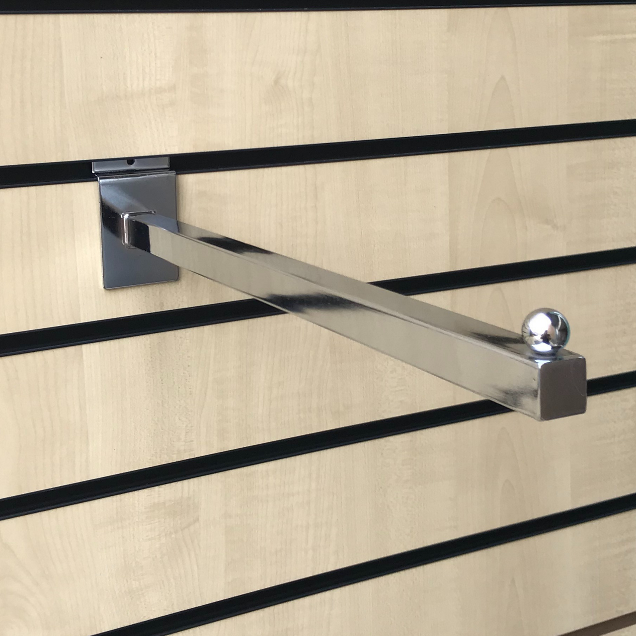 Straight Square Display Arm For Slatwall