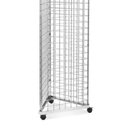 Triangular Chrome Base For Grid Mesh Panels