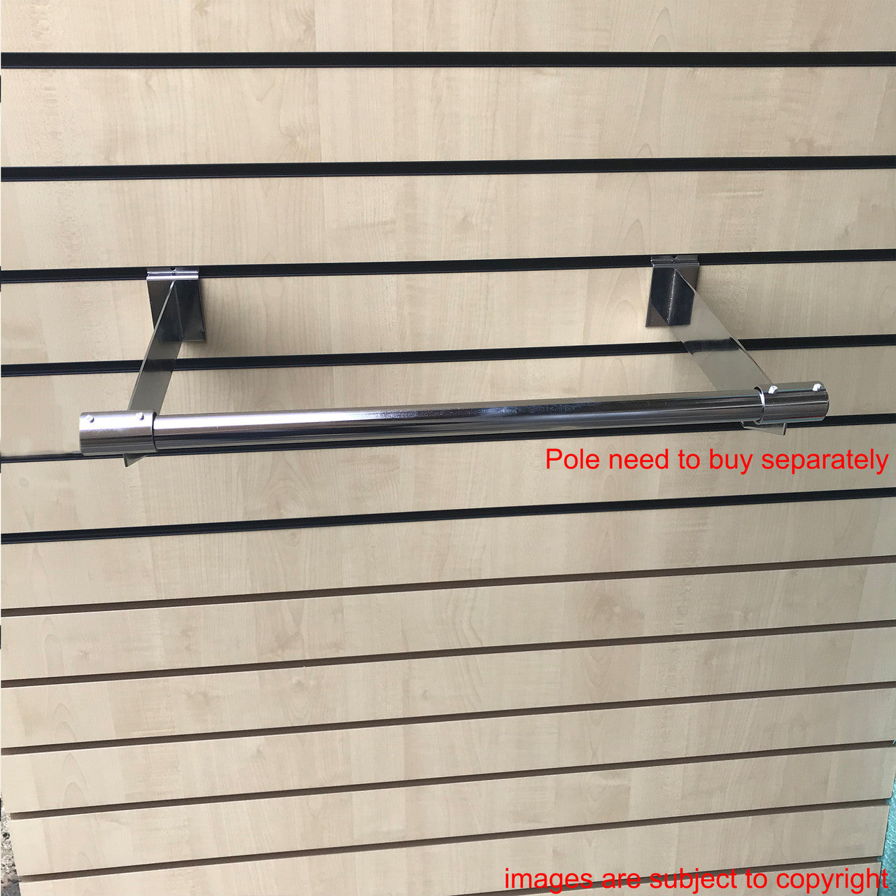 25mm Slatwall Tubing Bracket(Pair) Tubing Hanging System For Retail Display