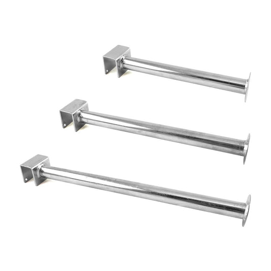 Heavy Duty Zinc Market Stall Display Hanger Tube Arm Round End