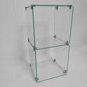 New Toughen Glass Cube Display Set Counter Top or Free standing Displays SIZE 2