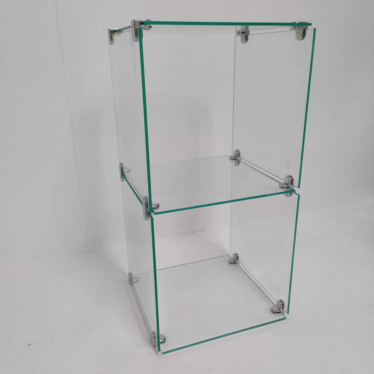 New Toughen Glass Cube Display Set Counter Top or Free standing Displays SIZE 2