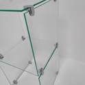 New Toughen Glass Cube Display Set Counter Top or Free standing Displays SIZE 2
