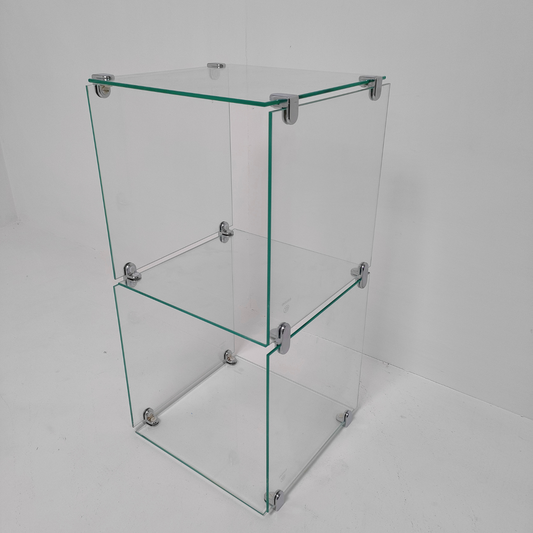 New Toughen Glass Cube Display Set Counter Top or Free standing Displays SIZE 2